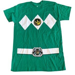 Power Rangers Green Ranger Graphic T-Shirt Unisex Size M